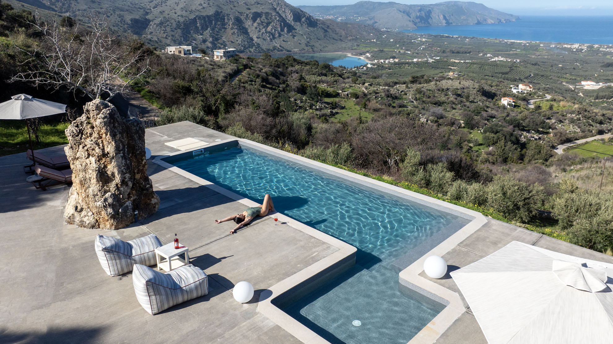 Thea Villas aerial view