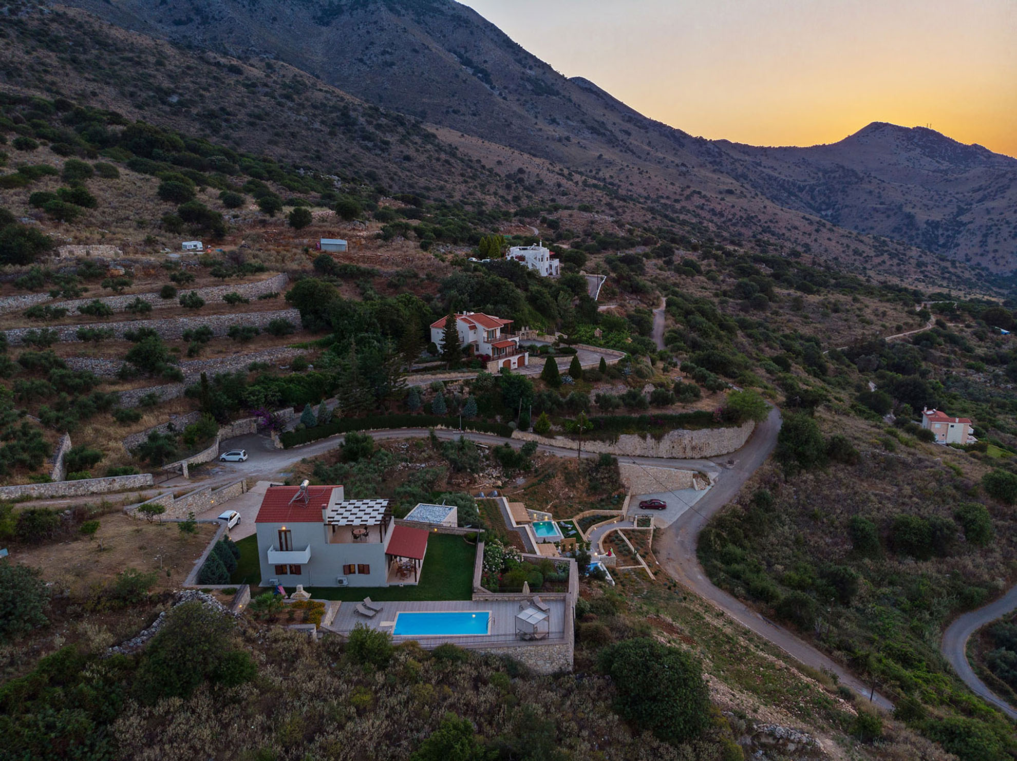 Thea Villas private pools and architecture